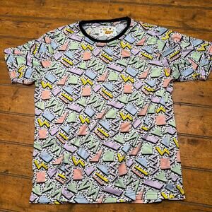 Oh Snap by Drill Clothing Company pink geometric 90s patterned shirt‎